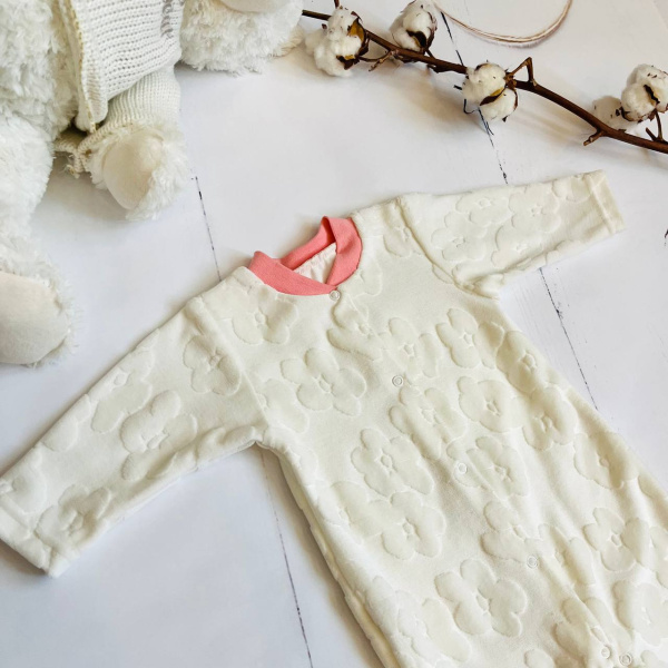 Комбинезон для новорожденного Bebika (20/13-3), состав: 80% натуральный хлопок, 20% полиэстер